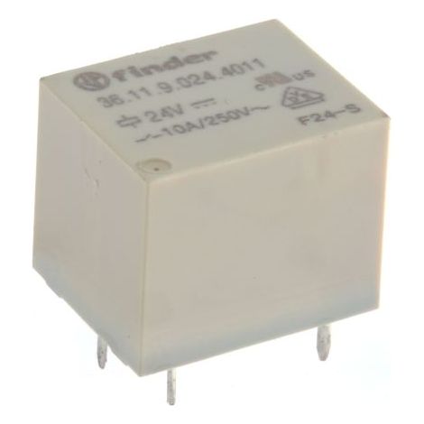 Relais de puissance Finder 36 Series, 1 RT, bobine 24V c.c. Montage sur CI 360mW ( Prix pour 1 ) (1/3)