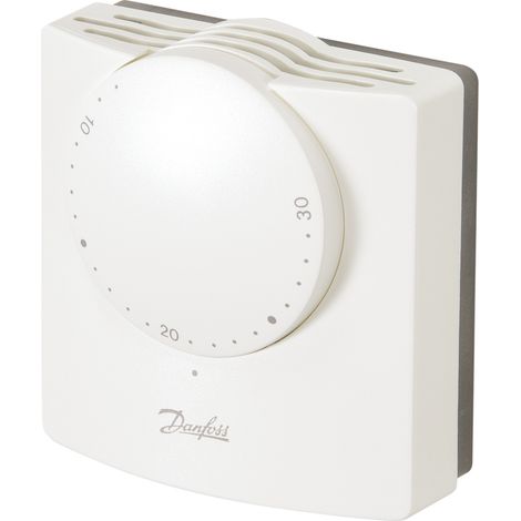 Danfoss – Thermostat électromécanique 230V – Réglage de 8 à 30 °C – Installation filaire pour chaudières fioul et gaz – Mode mécanique (1/4)