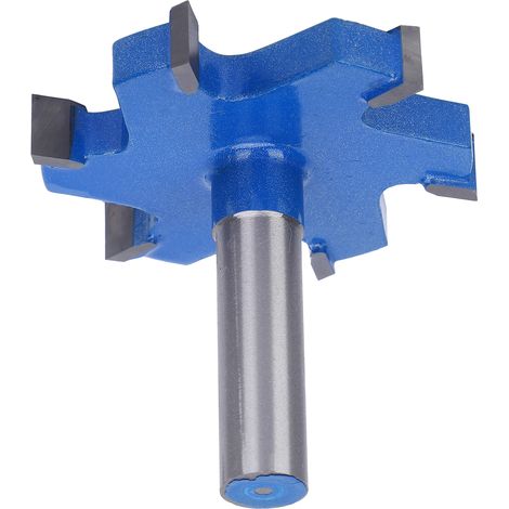 Fraise à rainurer en T 6 dents, queue de 12 mm, pour travail du bois, dimensions 12x65x10 mm (1/5)