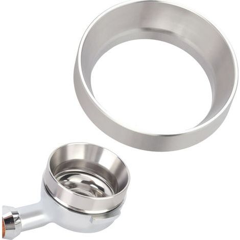 Zubehör für Kaffeemaschinen, 58 mm universeller magnetischer Dosierring aus silberner Aluminiumlegierung (1/4)