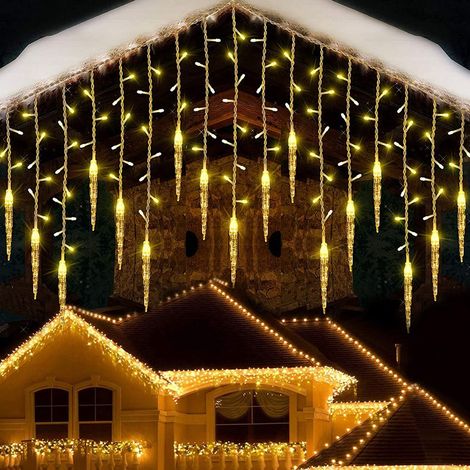 Guirlande Lumineuse En Guirlande - 96 LED - 3,5 m - 8 Modes - Intérieur Extérieur - Décoration Noël - Blanc Chaud (1/5)