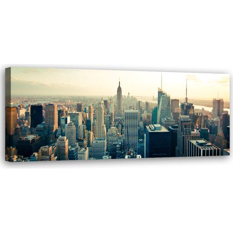Tableau sur toile Gratte-ciel de New York 90x30 (1/5)