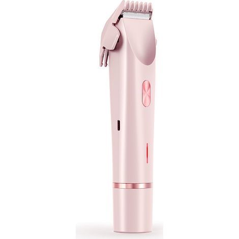 Rasoir électrique 2 en 1 pour femme Rasoir intime étanche pour femme Utilisation humide et sèche Tondeuse rechargeable femme (rose)