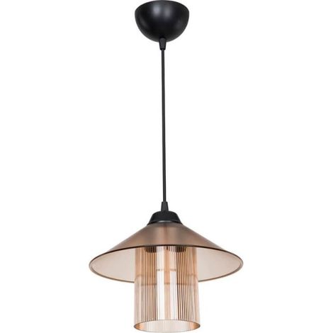 Lámpara colgante estilo vintage difusor y pantalla ámbar - Inka ASZ1464 (1/4)
