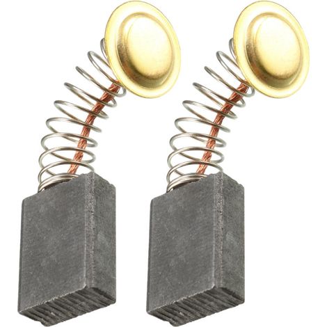 2x Kohlebürsten für viele Elektromotoren 6x12x17mm (z.B. für Elektro-Werkzeuge) / Motorkohlen Kohlestifte Schleifkohlen