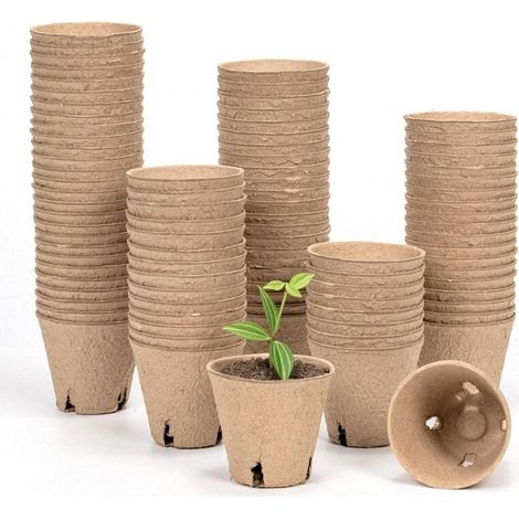 Lot de 100 pots de pépinière de 7,6 cm (1/5)