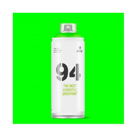Pintura en Spray MTN Hardcore 400 ml 94 FLUORESCENTE VERDE 400 ML