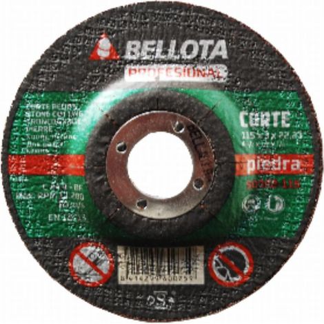 FPLUS disco piedra bellota 115-50302 , Carburo silicio para corte de piedra.