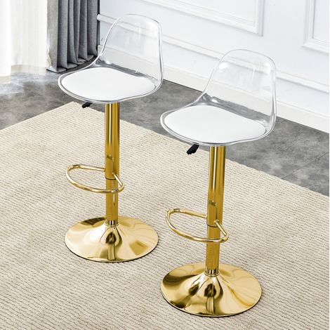 Sillas de bar regulables giratorias transparentes OKMYHOME (1/5)
