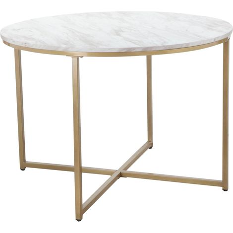 Maro-Table à manger 110 cm Marbre