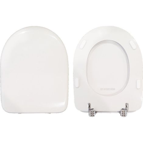 Copriwater Atena Pozzi Ginori legno rivestito in resina poliestere bianco (1/4)