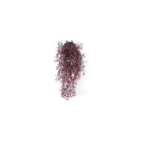 Lot de 3 plantes artificielles lierre magenta, 80 cm, intérieur/extérieur – (1/4)