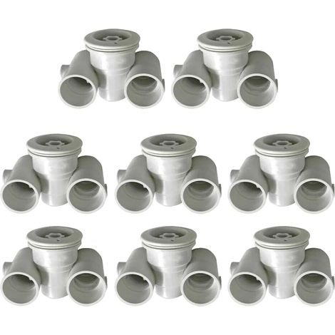 Buse de massage de piscine, matériau ABS durable, tube de massage de 48 mm, 8 pièces (1/2)