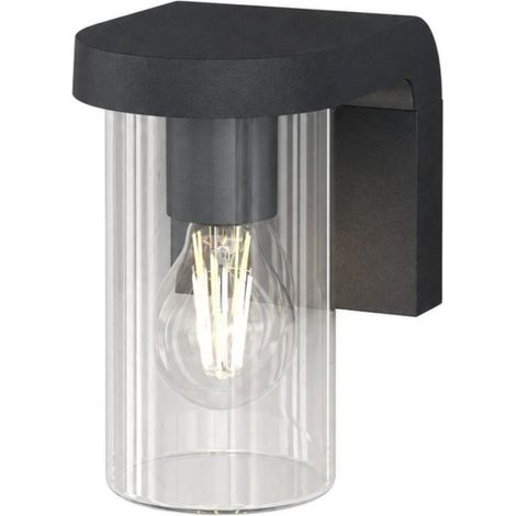 Applique moderno top light lugano ap ga e27 led ip54 alluminio vetro (1/5)