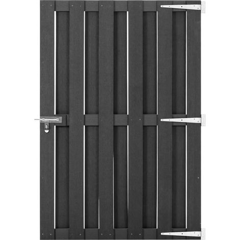 vidaXL Cancello da Giardino in WPC 100x150 cm Grigio (1/6)
