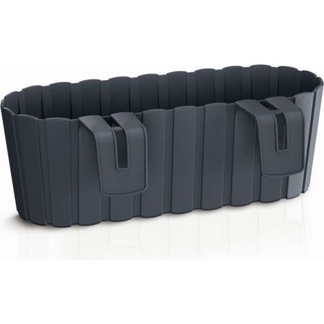 Jardinière de balcon Prosperplast BOARDEE HOOK 4,9L., dimensions (mm) 383x212x130, coloris Anthracite (1/5)