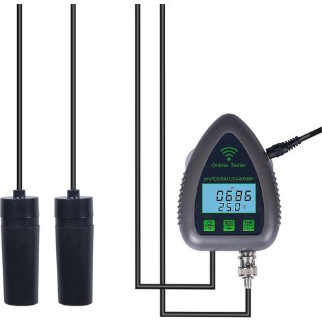 9951W Bluetooth Wifi Digitaler Wasserqualitätstester Mini 5 in 1 Wasseranalysator pH / TDS / SALZ / SG /