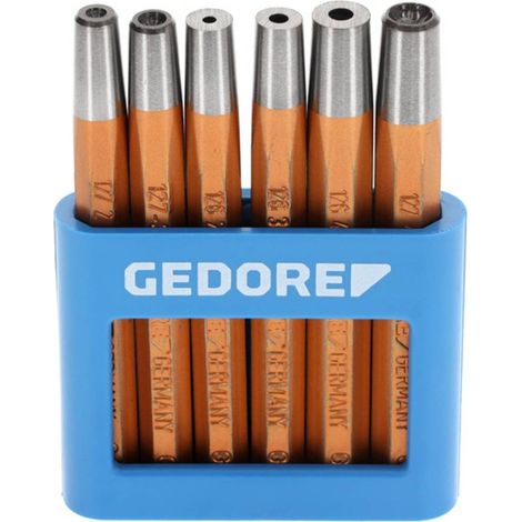 Gedore Assortimento di Cacciarivetti e Ribaditori 6 Pezzi