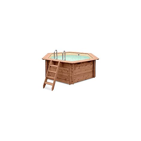 Piscina in legno fuori terra JARDIN 354 Liner sabbia
