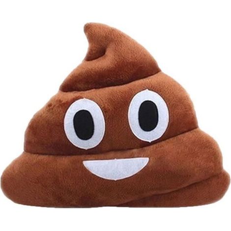 Coussin - Go4U Emoji Rire - Rond - Couleur café - Confortable et mignon (1/5)