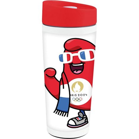 FUN HOUSE GIOCHI OLIMPICI PARIGI 2024 TERMOS INOX 350ML PER BAMBINO - VASSELLA REUTILIZZABILE