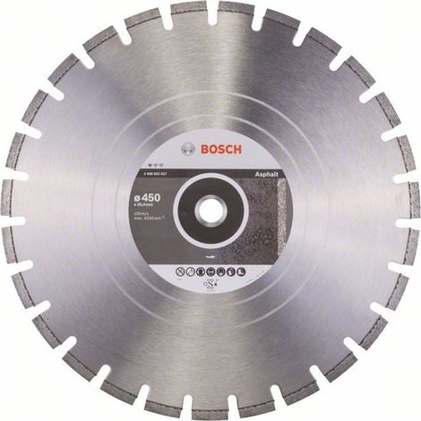 Bosch Diamanttrennscheibe Standard for Asphalt 450 x 25,40 x 3,2 x 8 mm