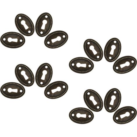 Luxshiny Lot de 16 plaques protection ovales en alliage zinc pour (1/5)