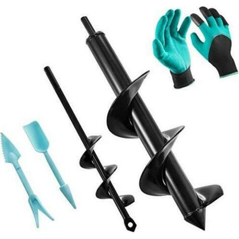 Mèche Tarière Jardin PerceuseJardin Foreuse Outil de Jardinage Foret de Spirale Outil de Plantation pour (80+ 40 mm) (1/5)