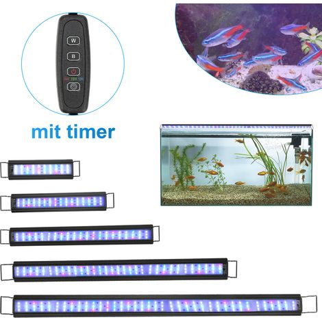 Randaco Lampe LED aquarium couleur avec support et minuterie, éclairage décoratif, 36W (1/5)