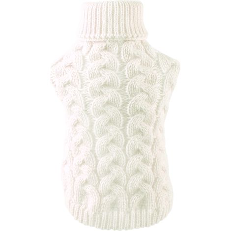 Pull pour chien, chaud et froid, épais, couleur Pure, tricot en câble pour animaux de compagnie, pour intérieur et extérieur (1/5)
