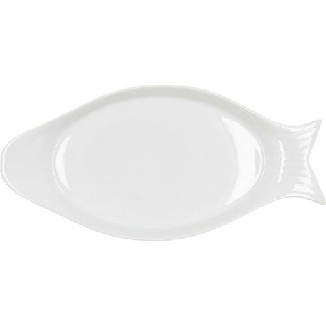 PLAT À FOUR EN PORCELAINE POISSON - 325X155X25 (1/2)