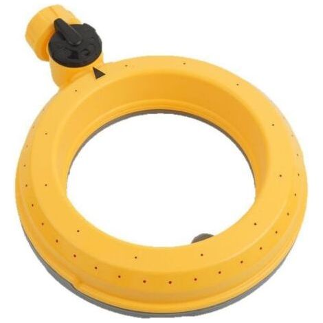 Ensemble de 2 arroseurs de pelouse à base annulaire pour petites et moyennes surfaces, arroseur circulaire à 360 degrés avec débit d'eau doux, adapté à l'arrosage de la pelouse et du jardin (1/5)