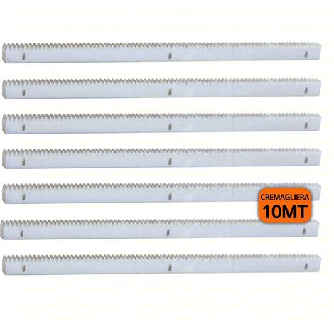 Kit Cremagliera 30x12 10 Mt M4 In Acciaio Zincata Zincato X Cancello Scorrevole
