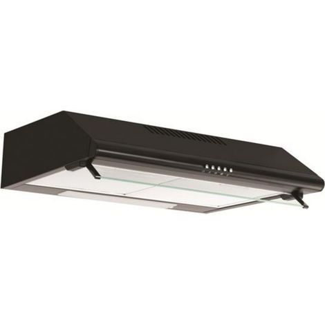 Hotte visière 60cm 230m3/h noir - Glem Gas - GHC620BK