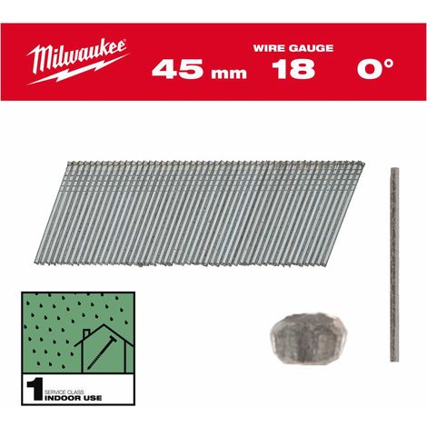 Milwaukee 18G Metallnägel 45 mm 5000 Stück (1/2)