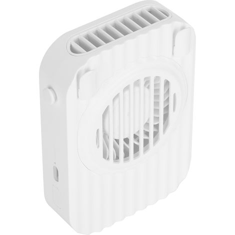 Tragbarer Mini-USB-Nackenventilator, freihändig tragbar oder zum Aufhängen, 3 Geschwindigkeitsstufen (weiß) (1/5)