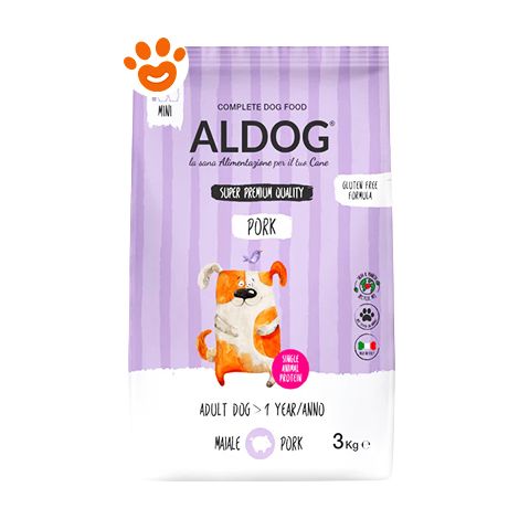 Aldog Dog Monoproteico Maiale Mini - Sacco 8 Kg -