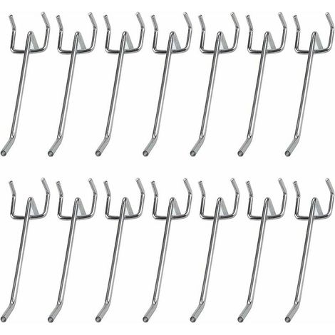 LTS FAFA Crochet de rangement 40 Pcs Crochet Panneau Perforé,Assortiment Panneaux Perforés,Porte Crochets Panneaux Perforés,Crochet Mural Perforé,Utilisé Pour L'Affichage Des Étagères Des Supermarchés (1/5)