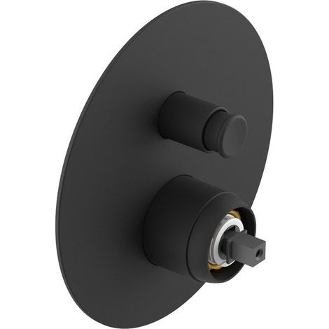 Corps de mitigeur de douche à encastrer ULTRAMIX, 2 sorties, noir mat (1/2)