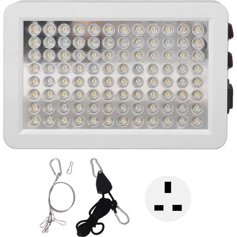 Lampe de culture LED 1000W, panneau lumineux plein spectre, ABS PET, pour plantes intérieur jardin, AC 100-277V, prise UK (1/5)