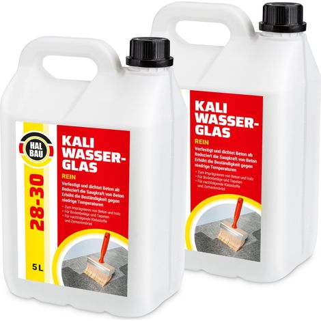HALBAU Kaliwasserglas HB28-30 Betonimprägnierung Holzschutz Grundierung Konservierung - 10L