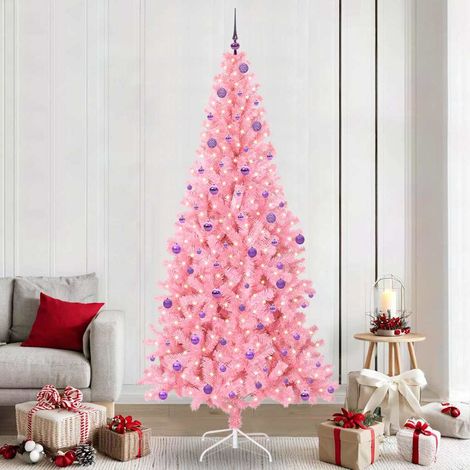 vidaXL Árbol de Navidad Rosa 240 cm PVC (1/5)