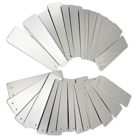100 étiquettes en aluminium pour le jardinage - Rectangle, panneaux de signalisation pour l'extérieur, panneaux en métal, étiquettes pour les plantes de jardinage, panneaux de signalisation en alumini