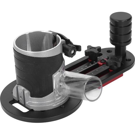 Support de positionnement réglable pour défonceuse, guide de rainurage et délignage, compatible trimmer 65 mm (1/5)