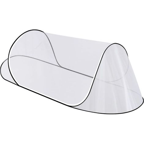 Grande moustiquaire escamotable 77 x 30 x 23 pouces, moustiquaire pliable et portable pour lit, camping, voyage, terrasse (1/5)