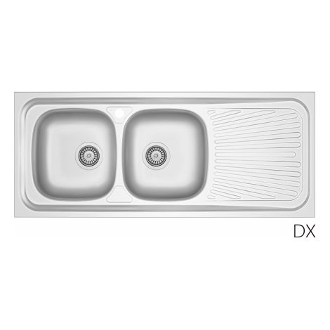LAVELLO APPOGGIO IN ACCIAIO INOX MOD. LA01 CM 120x50- cm. 120 gocciolatoio sx- DH- pezzi 1