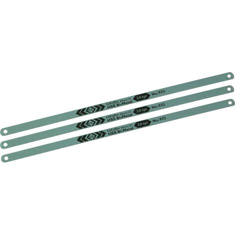 Jeu de 3 lames de scie à métaux 300mm, 24 dents C.K. T0931R (1/2)