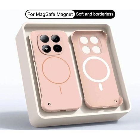 (Rose, Redmi Note 15) Coque de protection rigide en polycarbonate ultra-mince et sans bordure, compatible avec la recharge sans fil magnétique. (1/5)