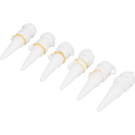 6-teiliges Set automatischer Bewässerungsstäbe mit Tropfbewässerung, weiß (1/5)