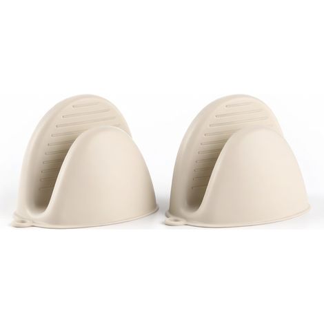 Gant isolant de cuisine anti-brûlure, couleur crème (1/5)